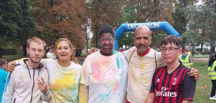 Les jeunes et les professionnels du DAME PEP Grand Oise à la Envol Color Run 2025 !